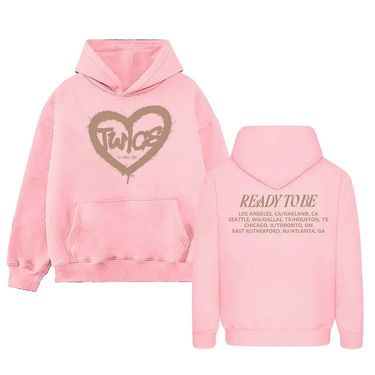 TWICE 5th World Tour READY TO BE US Heart Hoodie