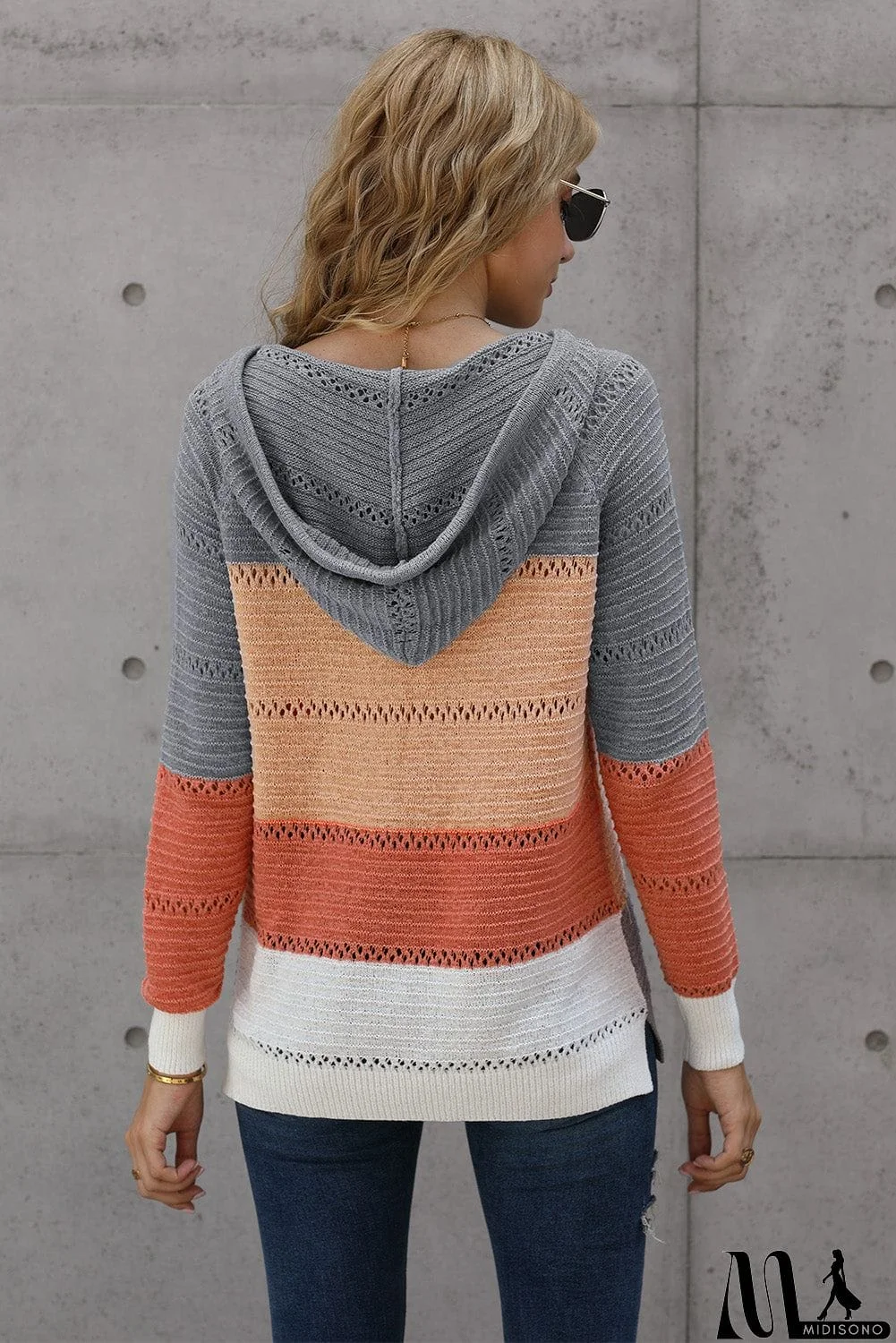 MidiSono - Classic Beach Bonfire Knitted Hoodie