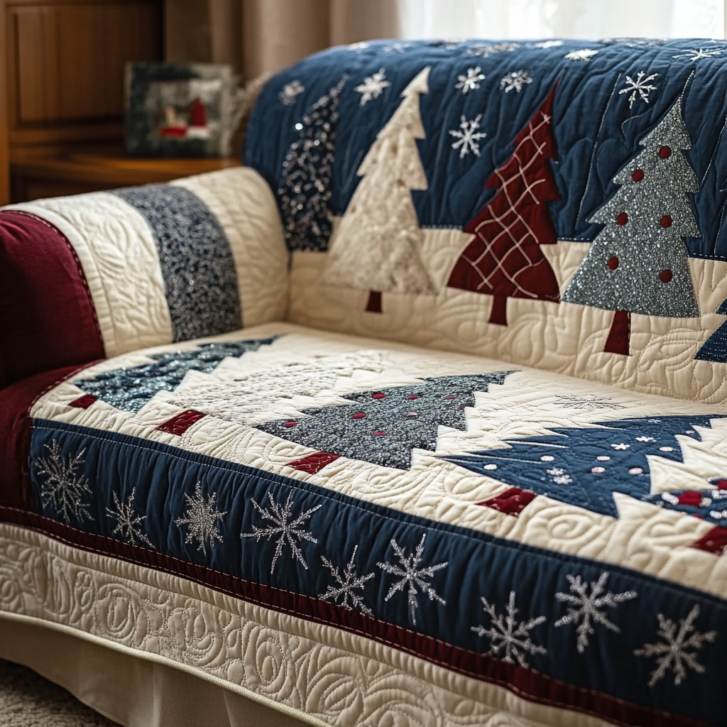 Joyful Forest Quilted Sofa Cover NCU0DK10808 everthome