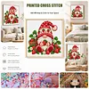 Stamped Cross Cross cross stitch kit for Adults Strawberry Gnome 18CT 20x20cm tapestrymarket