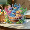 Happy Bird Diamond Dot Painting Ornament DIY Double Sided Acrylic Stand