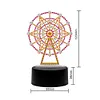 DIY Diamond Painting 7 Color Night Light Lamp Home Decoration Ornament Gift Kit(Ferris wheel)