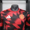 25/26 Player Version Manchester United Red and Black Training Suit