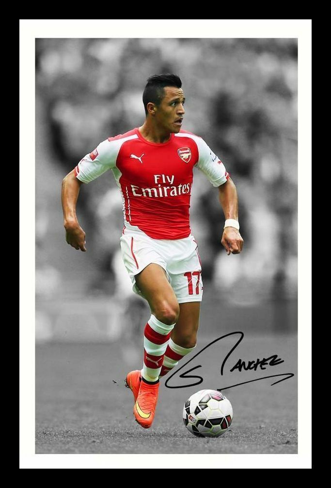 Alexis Sanchez - Arsenal Autograph Signed & Framed Photo Poster painting