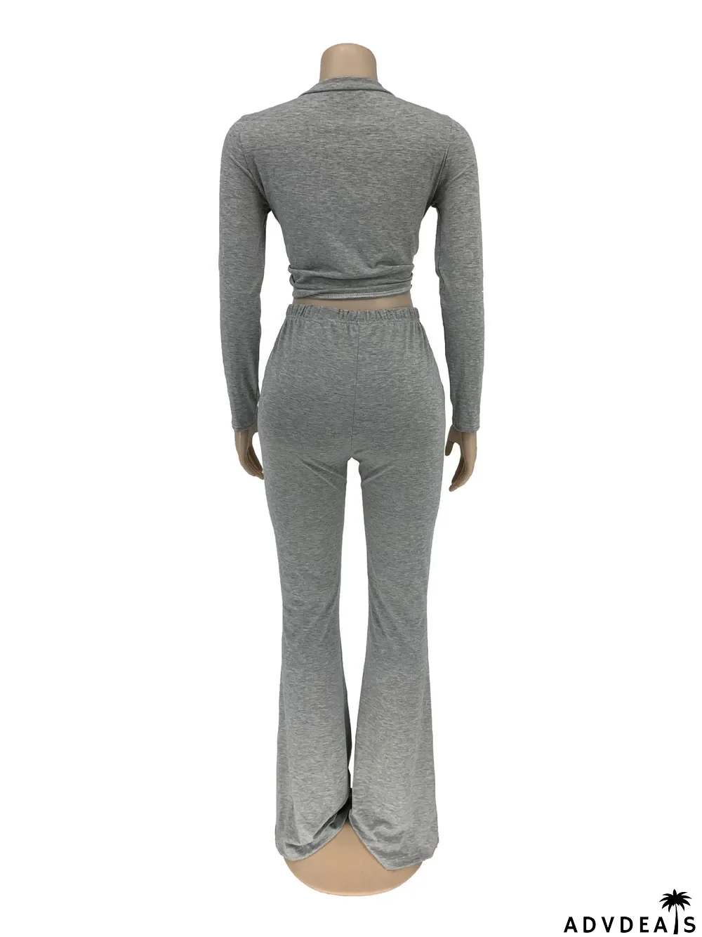 Fashion Crew Neck Print Casual Suit