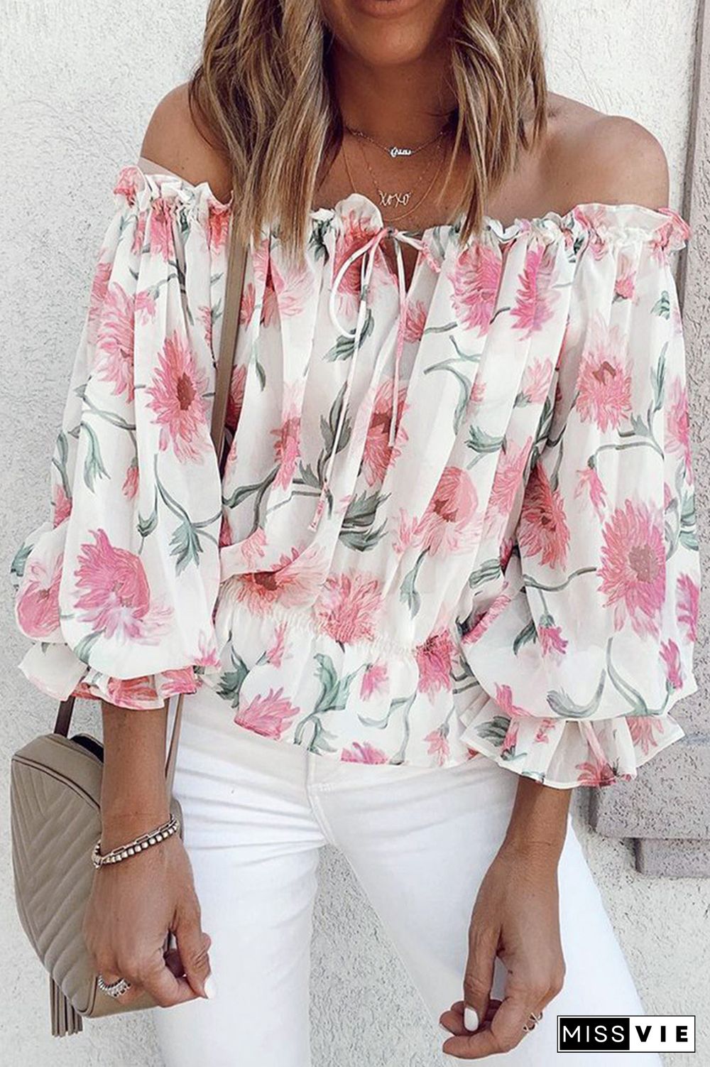 Beautiful Blooms Floral Print Blouse P12425