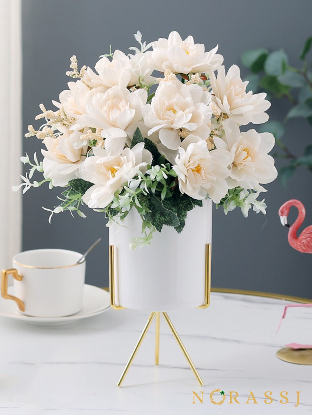 Artificial Peony Simple Fake Floral Arrangements
