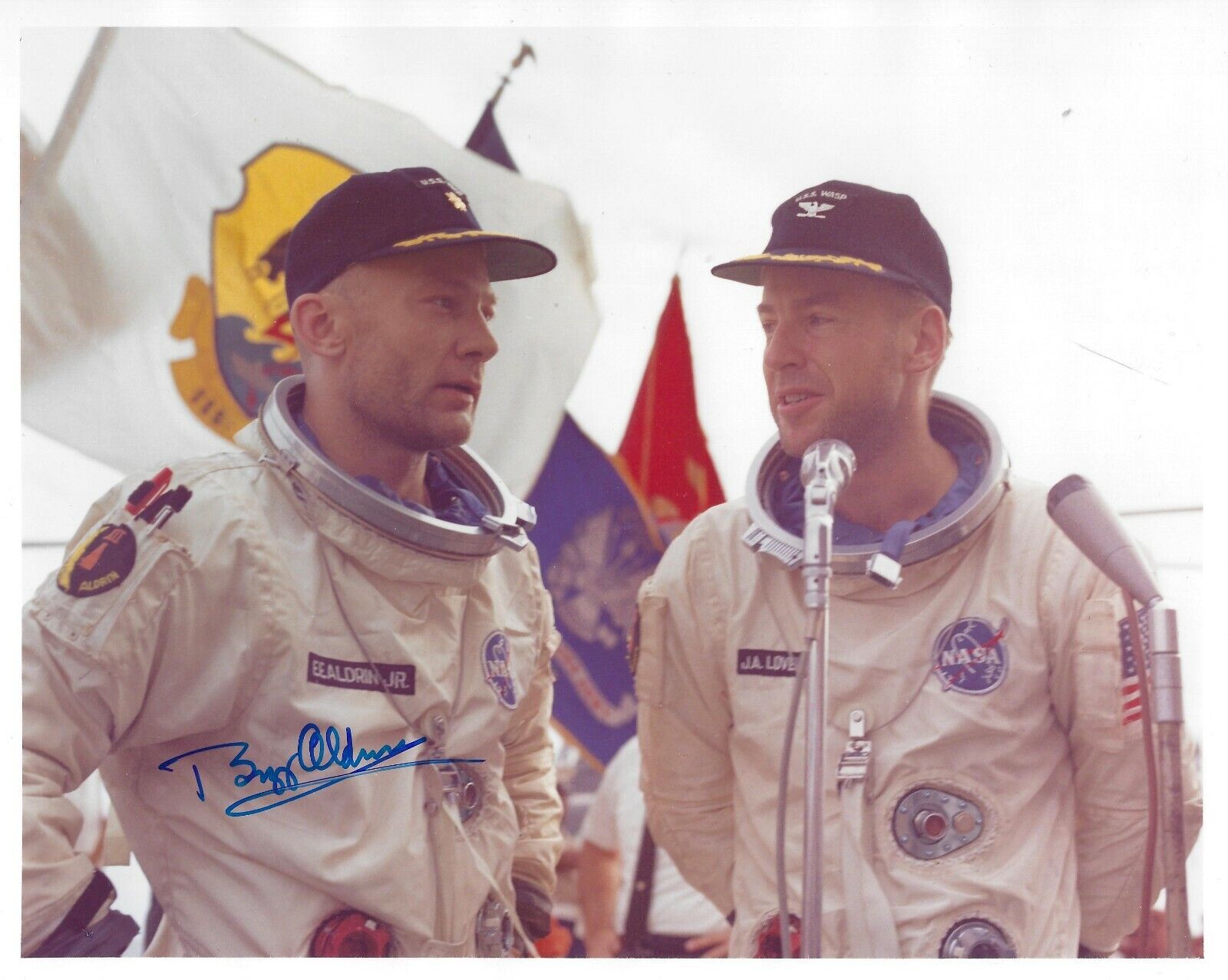 BUZZ ALDRIN GEMINI 12 SIGNED 8x10 Photo Poster painting UACC AFTAL RD SPACE APOLLO 11 AUTOGRAPH