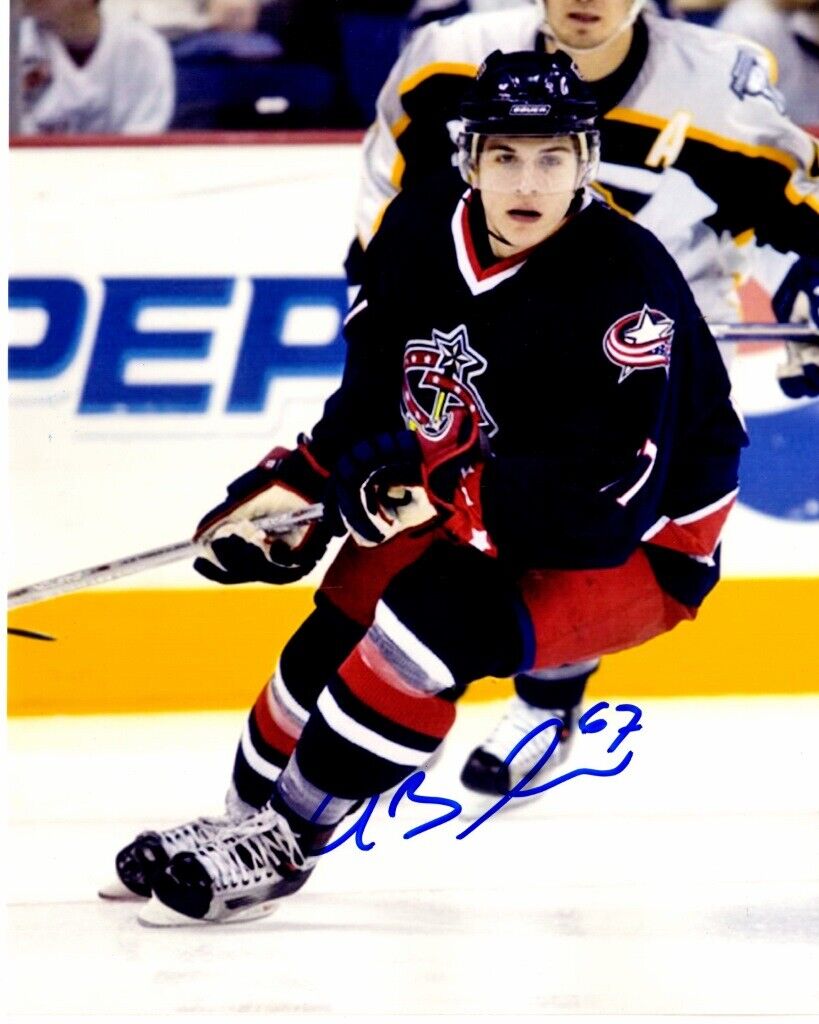 Gilbert Brule Signed - Autographed Columbus Blue Jackets 8x10 inch Photo Poster painting