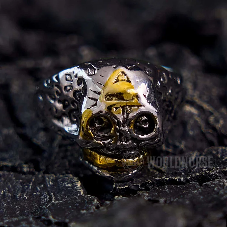 FREE Today: Gothic Skull All Seeing Eye Ring