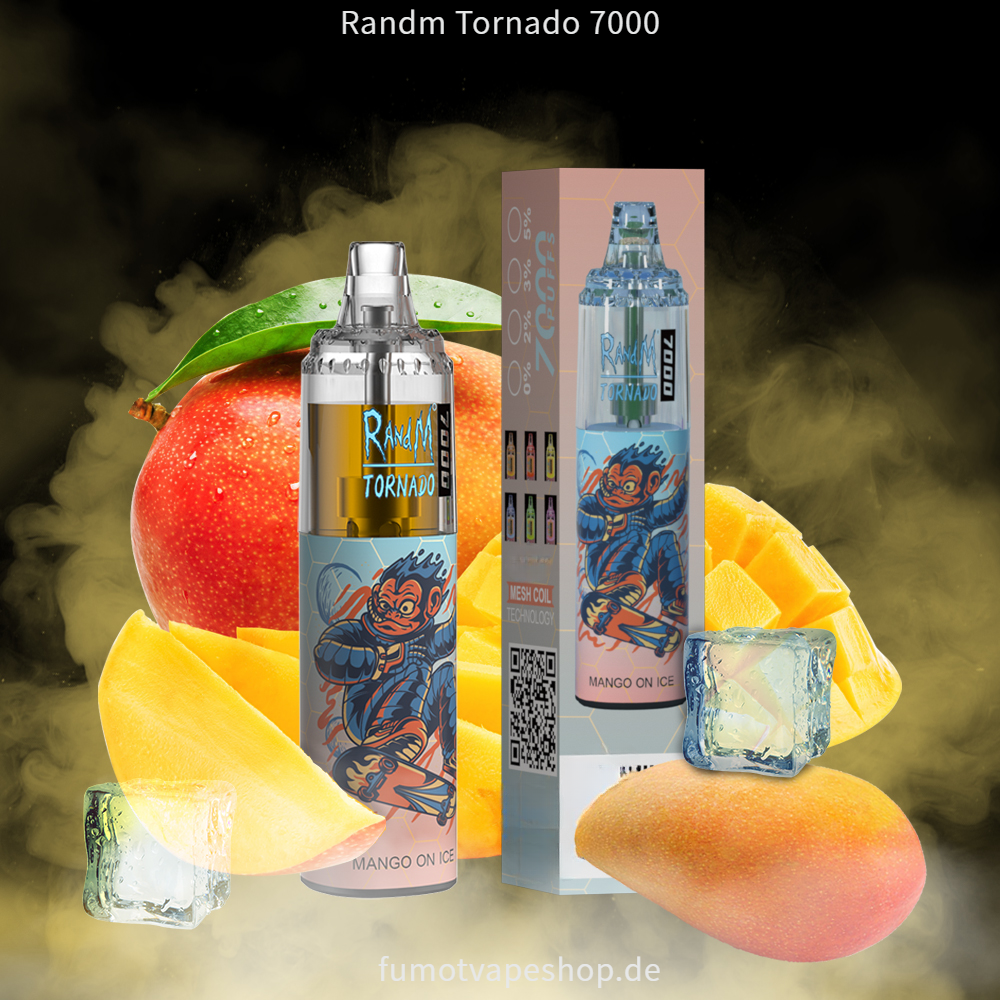 Randm Tornado 7000 MANGO AUF EIS  fumotvapeshop
