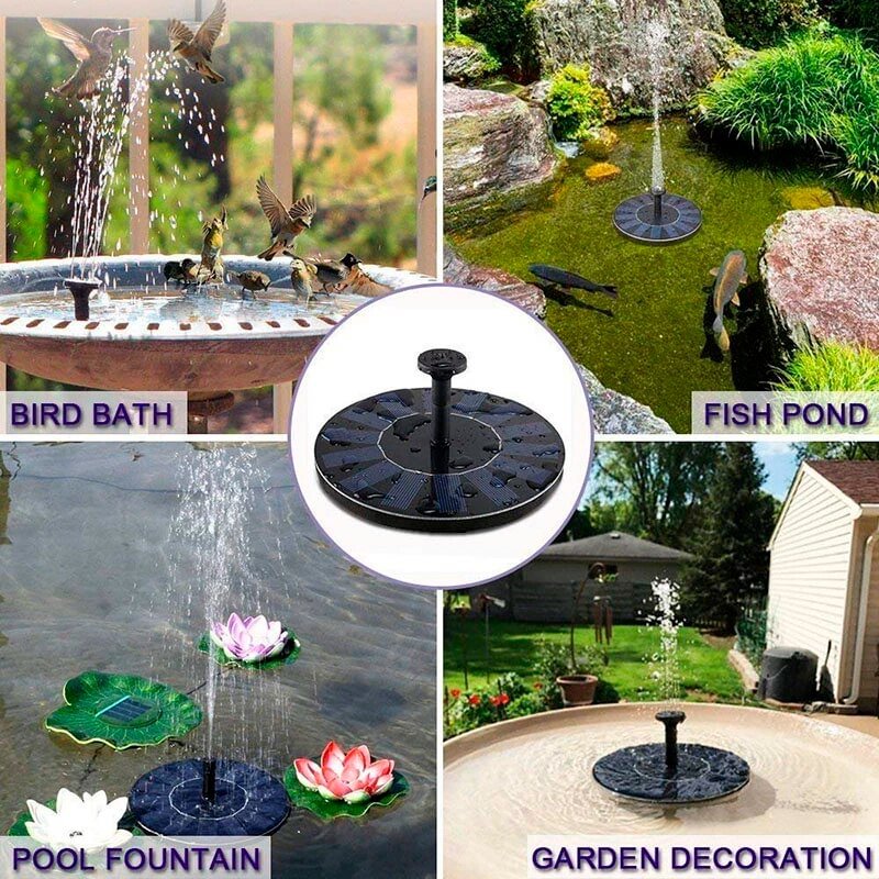 Solar Powered Water Fountain