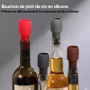 Bouchon de bouteille de vin et de boisson r&eacute;utilisable en silicone