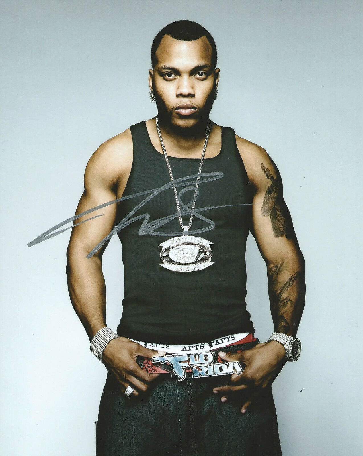 **GFA Right Round - Rapper *FLO RIDA* Signed 8x10 Photo Poster painting AD4 COA**