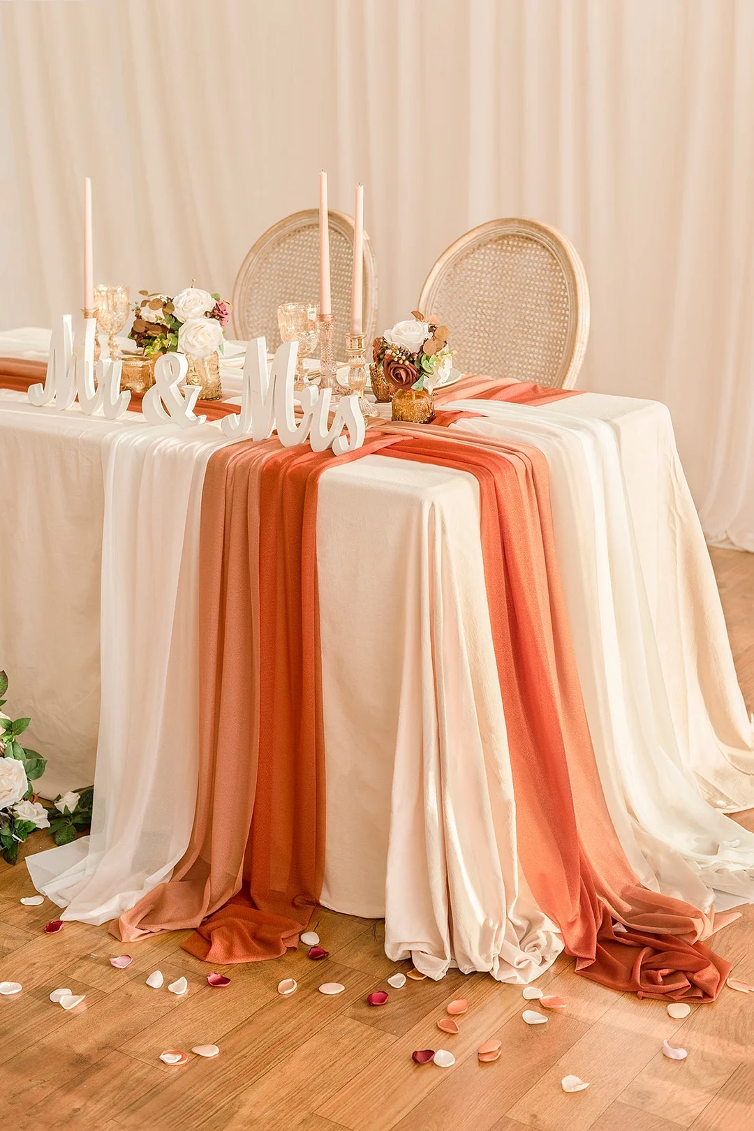 Weave Wedding Table Runner for Reception (Set of 8) - 7 Colors