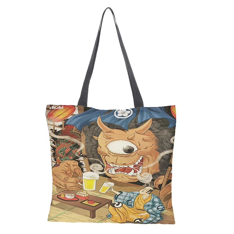 Linen Eco-friendly Tote Bag - Vintage