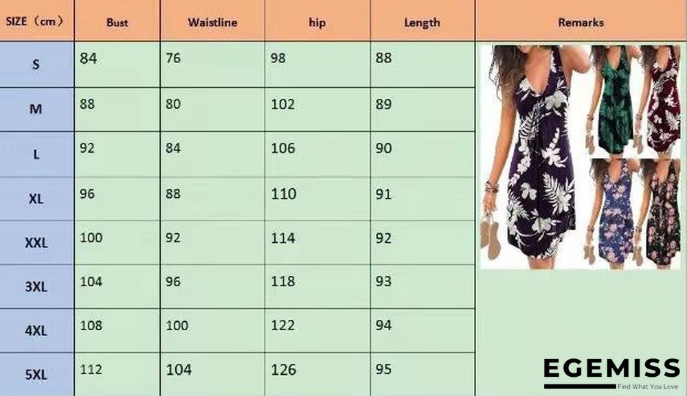 Large Size Dress Spring/Summer New Feminine V-neck Print Dress | EGEMISS