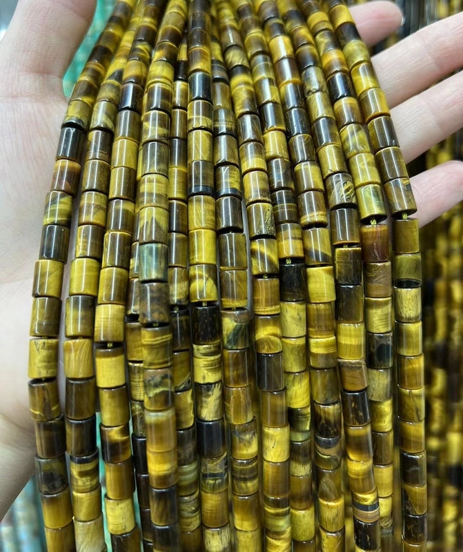 1 Set 6*8mm 1-1.5mm Natural Stone Crystal Agate Round Beads