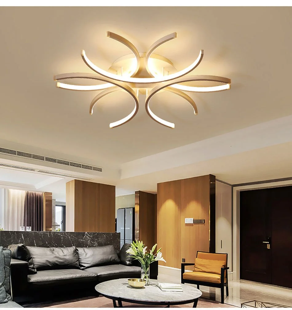 New Modern Led Ceiling Light For Living Room Bedroom White Color ...