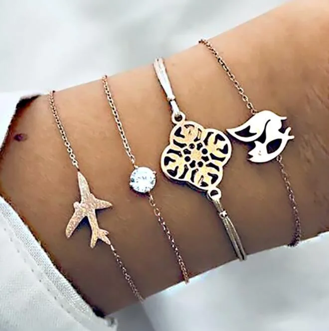 Boho Four Piece Set Flight Bracelet Wholesale Cheap Jewelry