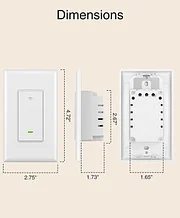 Gosund Smart Switch 3 Way Wi fi Smart Light - Temu