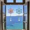 2pcs Snowflake DIY Acrylic Diamond Painting Wind Chime for Adult 5D Diamond Painting Suncatcher with Crystal Pendant Double Sided Hanging Diamonds Art Paint Ornament Gift for Home