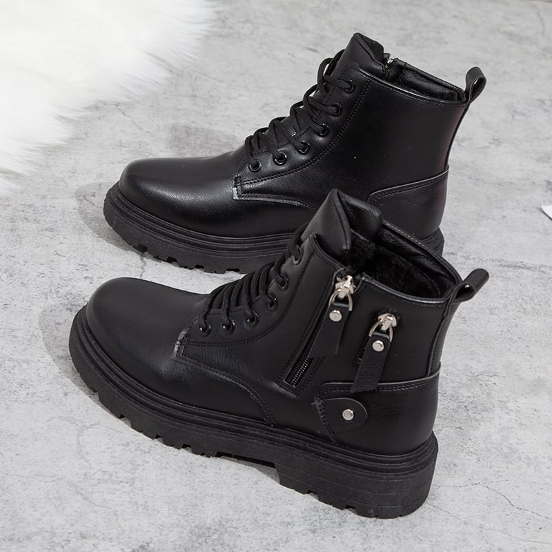 Winter Cotton Shoes New All-match Autumn And Winter Women's Shoes Ankle Boots-PABIUYOU- Women's Fashion Leader