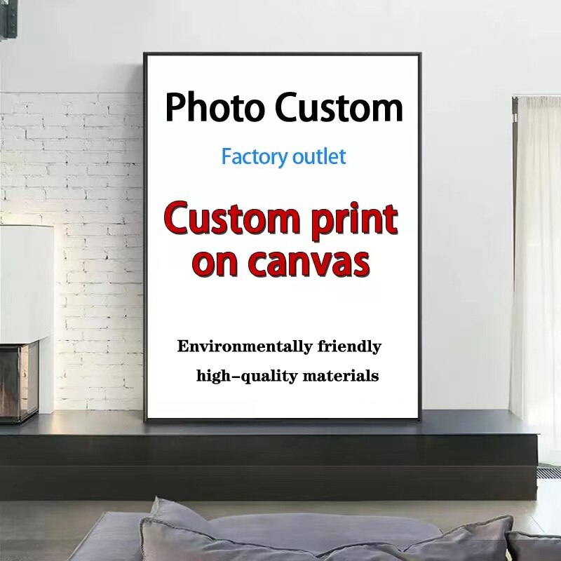 Personalize Your Photo Painting Decorative Pictures Personalize to Drawings Custom Posters Any Size Printed Canvas