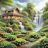 Diamond Painting-DIY Crystal Rhinestone Forest Cabin