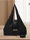 PU Leather Foldable Keychain Tote Bag Expandable Mini Storage Organizer Bag