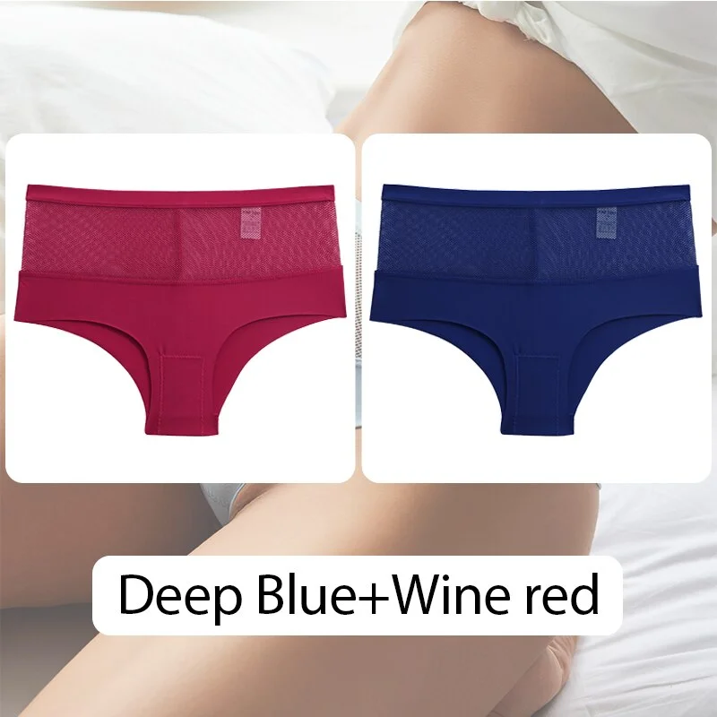 FINETOO Women Mid-Rise Panties Hollow Out Seamless Underwear Ladies Underpants Sexy Panty Comfortable Female Briefs Lingerie New