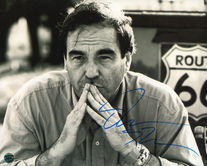 OLIVER STONE Autographed Original 8x10 Photo Poster painting LOA TTM