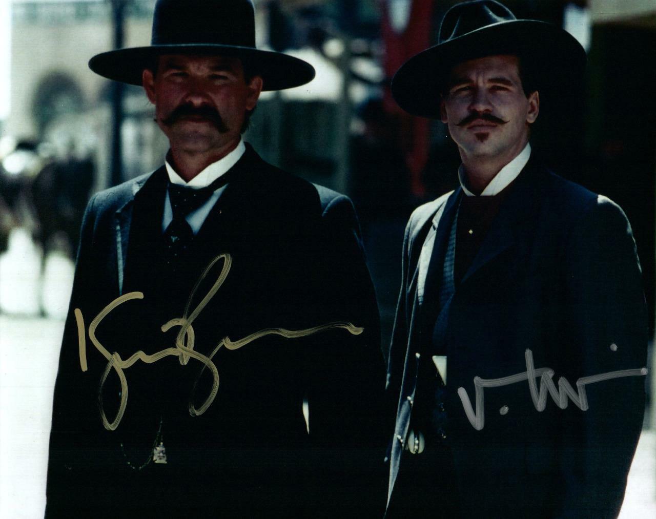 Kurt Russell Val KIlmer autographed 8x10 Photo Poster painting signed Picture Very Nice and COA