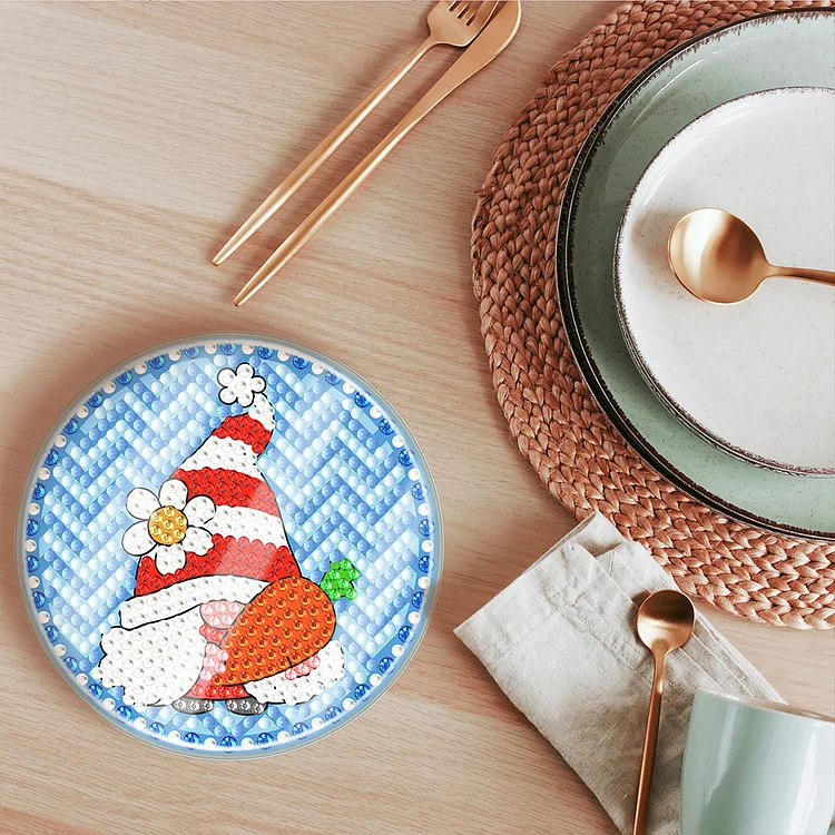 Christmas 6 PCS Diamond Painting Coasters Kits DIY Snowman 