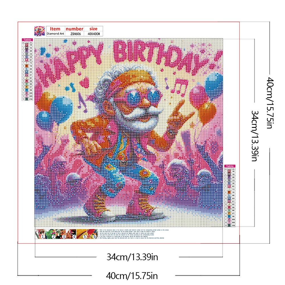 Diamond Painting - Full Round Drill - Grandma(Canvas|40*40cm)