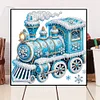 Diamond Painting-DIY Crystal Rhinestone Snow Train