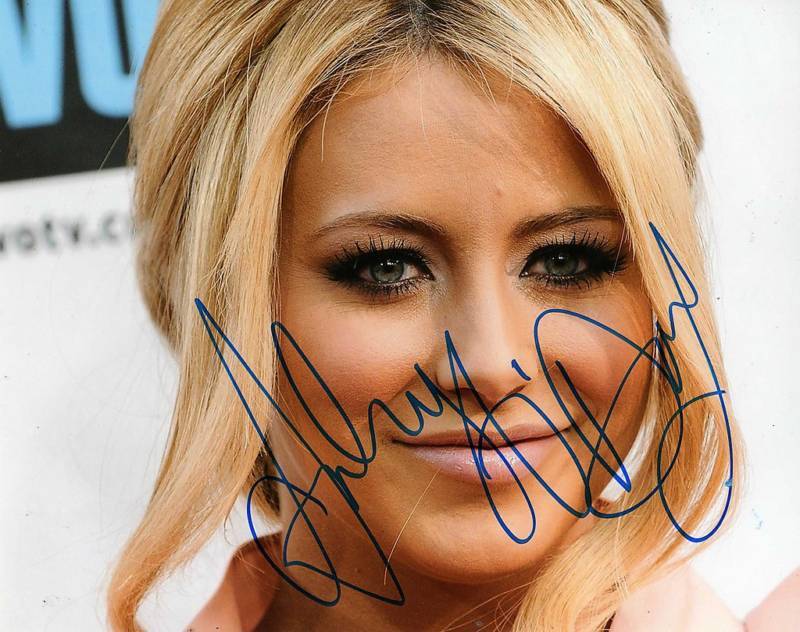 AUBREY O'DAY DANITY KANE PEEP SHOW SIGNED 8X10 Photo Poster painting