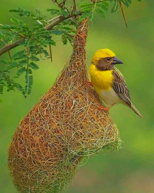 

Yellow Bird – Paint By Numbers - 40*50CM, 501 Original