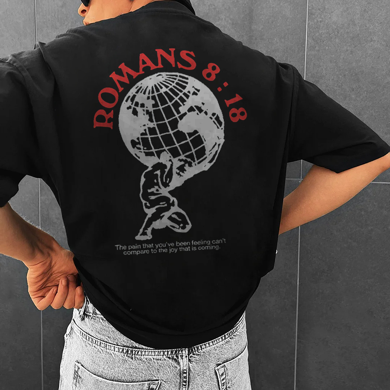 Sopula Romans 8 18 Print Graphic T-Shirt - SOPULA