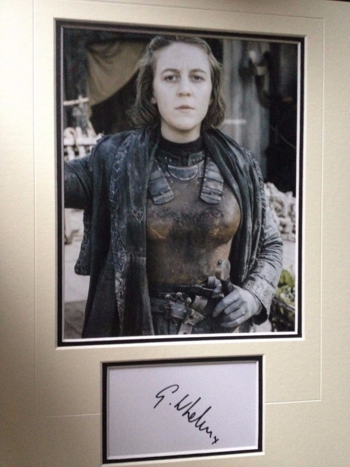 GEMMA WHELAN - GAME OF THRONES ACTRESS - SIGNED COLOUR Photo Poster painting DISPLAY