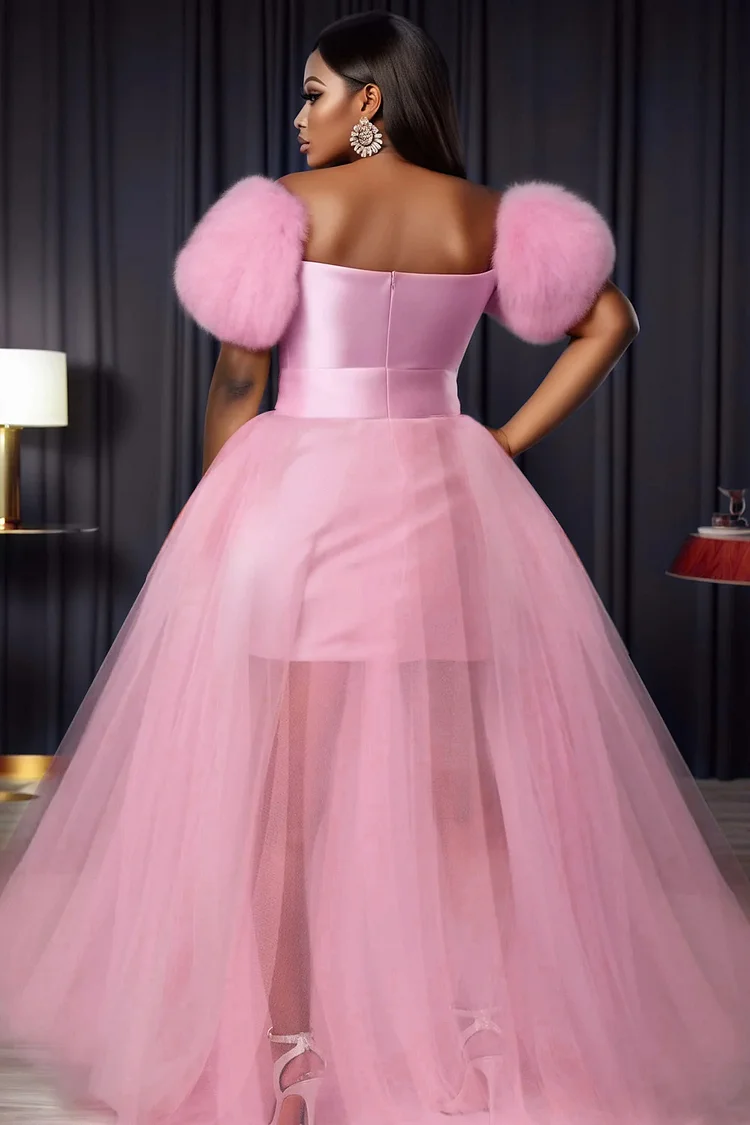 Pink Plus Size Party Dresses