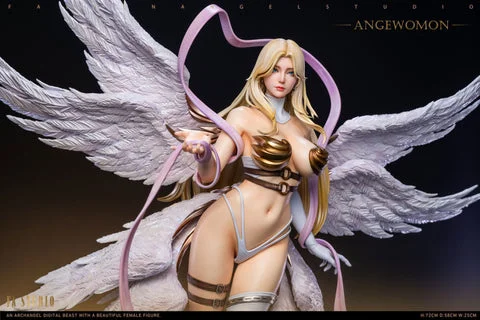 1/4 Scale Angewomon & Lady Devimon - Digimon Resin Statue