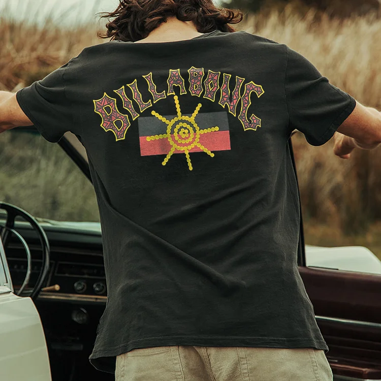 Men's Hawaiian Print Seaside Vacation Casual T-Shirt e258