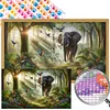 (75*45cm)Forest Animals - Round AB Drill Diamond Painting