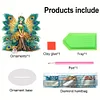 DIY Peacock Fairy Girl Acrylic Diamond Painting Desktop Ornaments