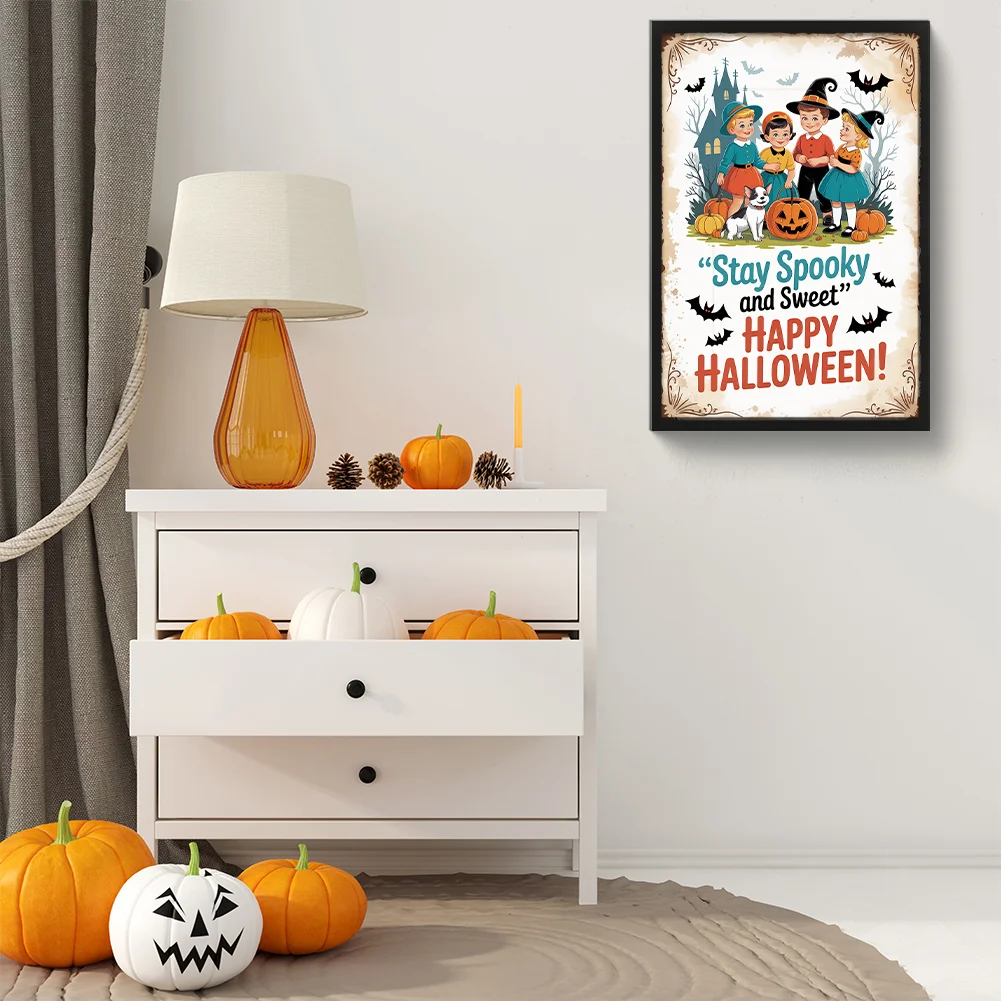 Diamond Painting - Full Round Drill - Halloween Atmosphere(Canvas|30*45cm)