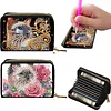 2pcs Animal Pattern Diamond Painting Fashion Card Holder Compact Coin Purse
