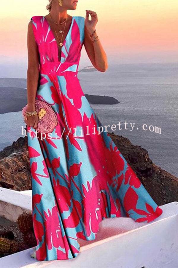 Bella™ | Elegant V-neck Fantasy Party Maxi Dress