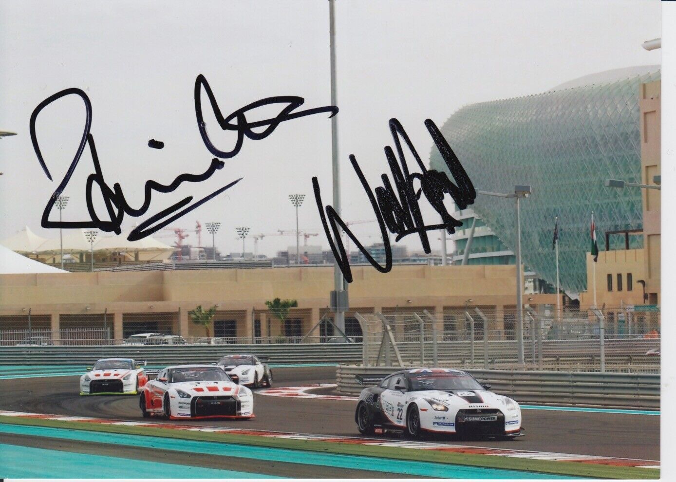 Campbell-Walter and Hughes Hand Signed 7x5 Photo Poster painting - FIA GT Championship 3.