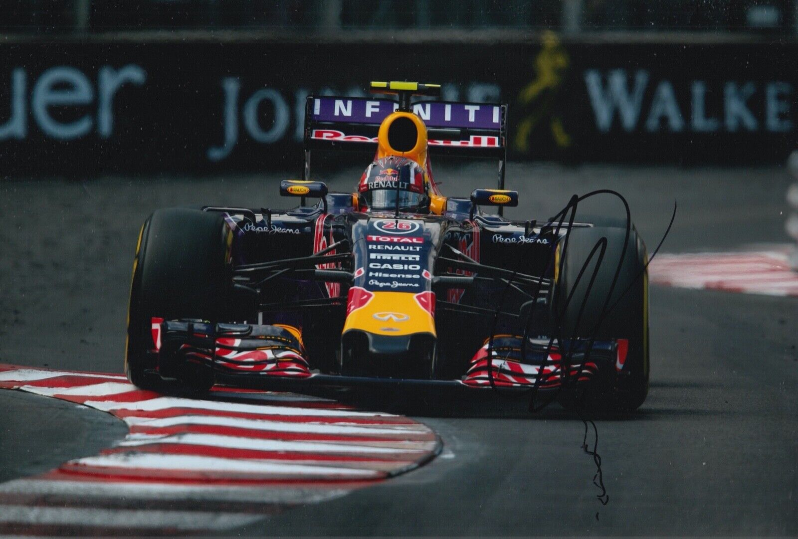Daniil Kvyat Hand Signed 12x8 Photo Poster painting F1 Autograph Red Bull Racing